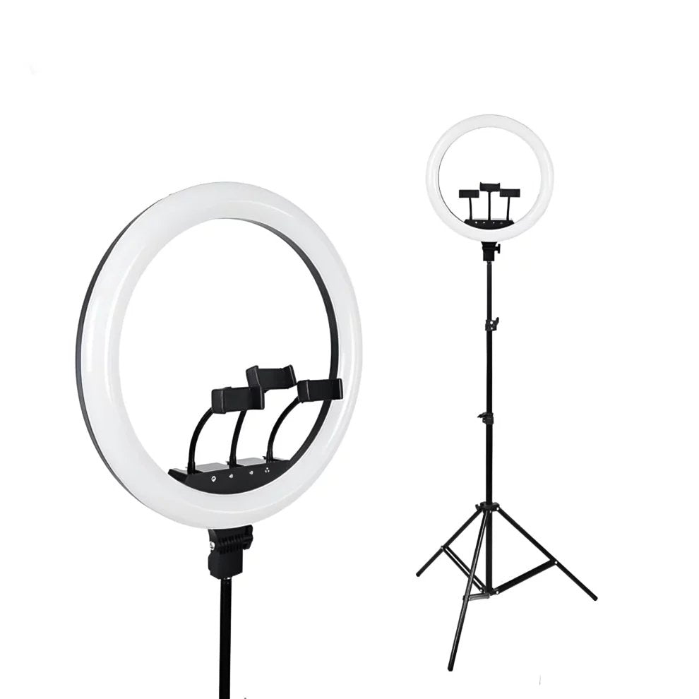 NeePho NP-21 - Ring Light Professionnel LED 54 cm avec Télécommande et Accessoires