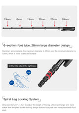 Monopode Manbily A-555 Aluminium 6 Sections 155cm