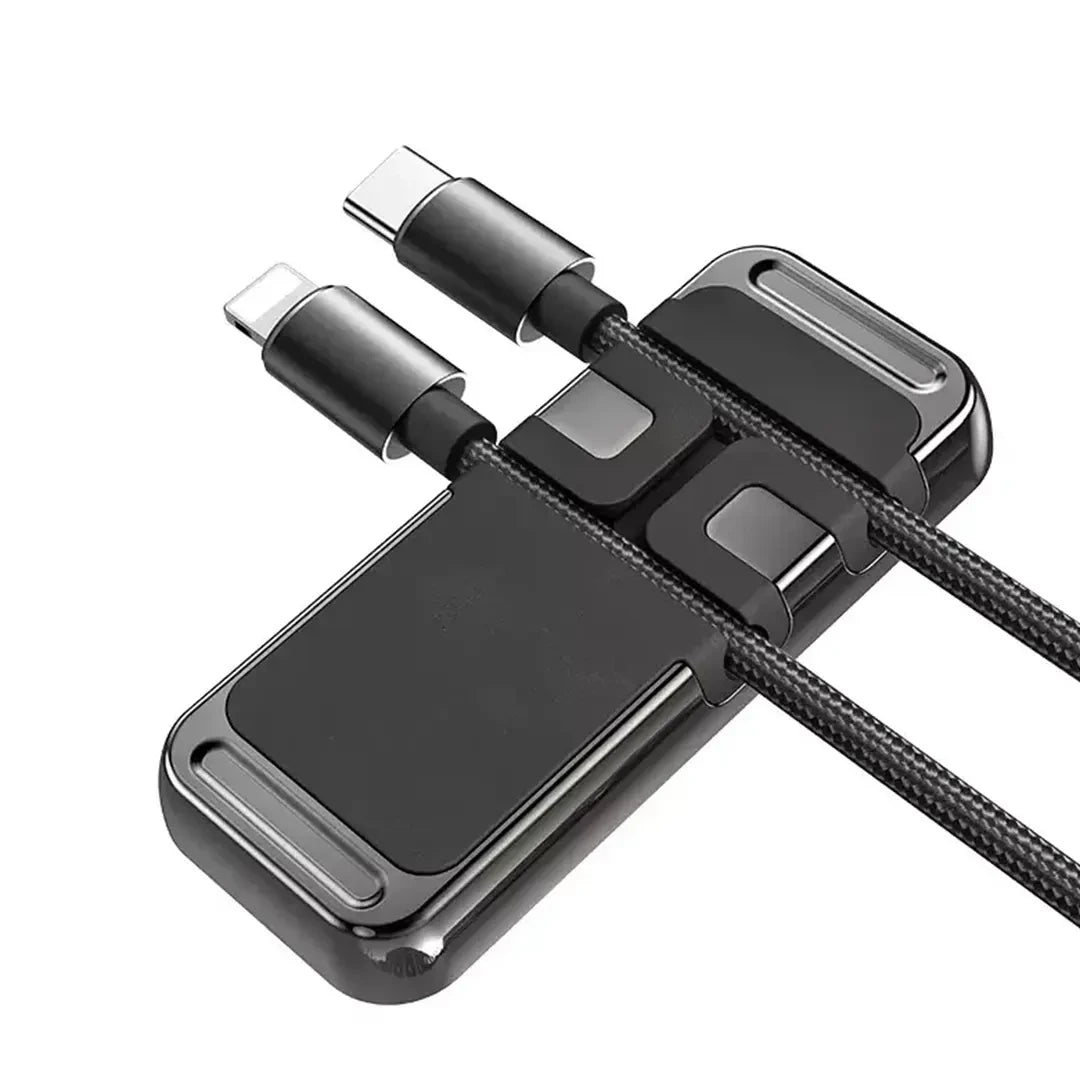 Support magnétique voiture pour téléphone et câble – 2-en-1