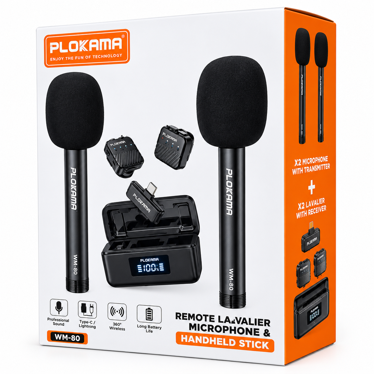Kit Micro PLOKAMA WM-80 – 2 Micros Sans Fil