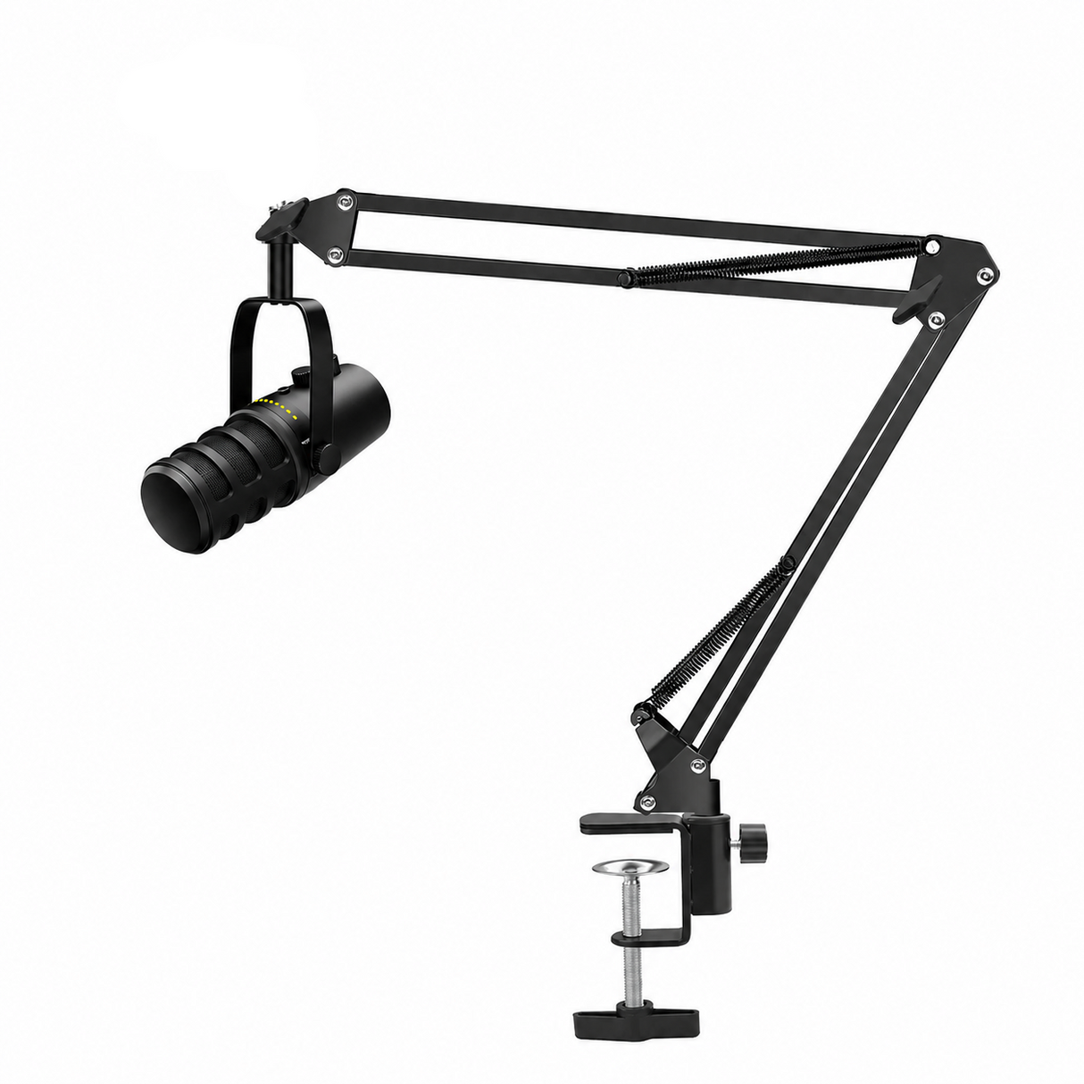 Microphone Dynamique USB/XLR avec Support pour Podcast et Streaming