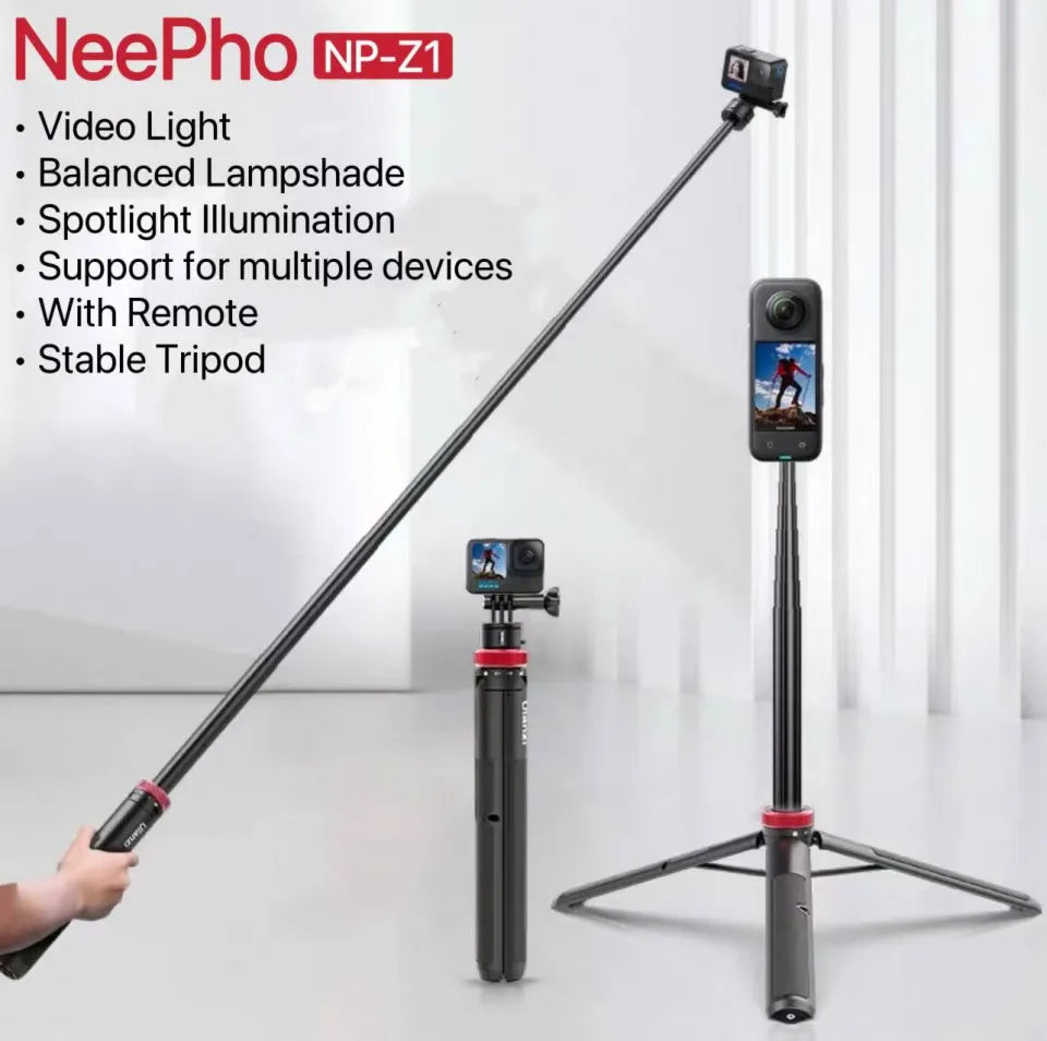 Trépied Vlog Pliable Extensible NeePho NP-Z1 avec Télécommande