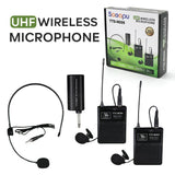 Microphone Sans Fil UHF TTD-M099 2 Émetteurs 4 Micros