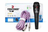 Microphone Dynamique FREEPOWER AK-Q9 avec Câble XLR