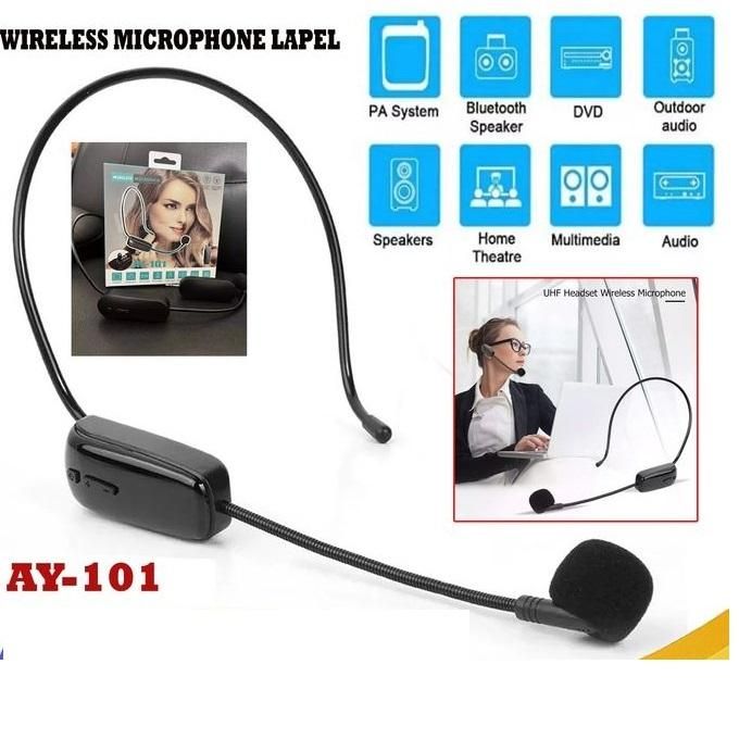 Microphone Sans Fil Portable 2.4G – Longue Portée et Autonomie AY-101