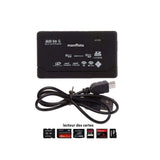Lecteur de Carte Tout-en-Un USB 2.0 – Multi-format SD/TF/CF/MS