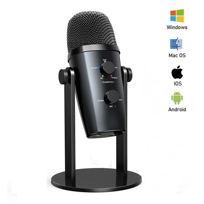 Microphone USB Type-C Professionnel pour PC et Smartphone