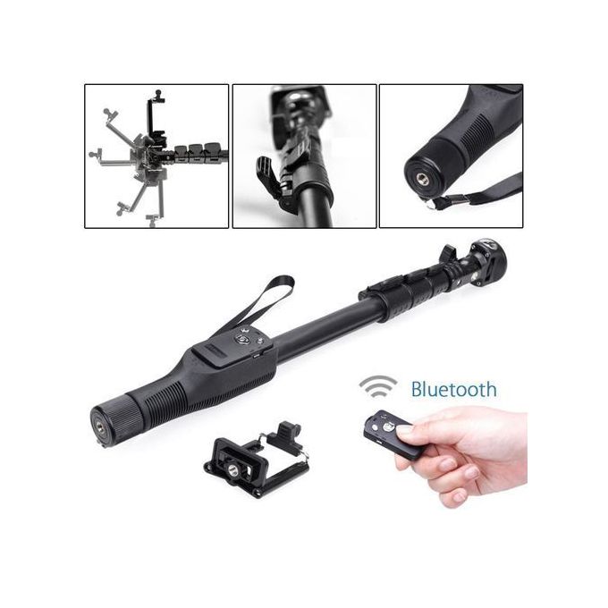 Yunfeng YF-1288 – Perche Selfie Bluetooth Télescopique 125 cm