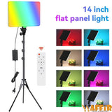 Lampe LED RGB PM-36 14" 50W avec Trépied Télécommande