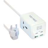 Multiprise Yoo Face GaN 65W avec 4 USB et 2 prises secteur