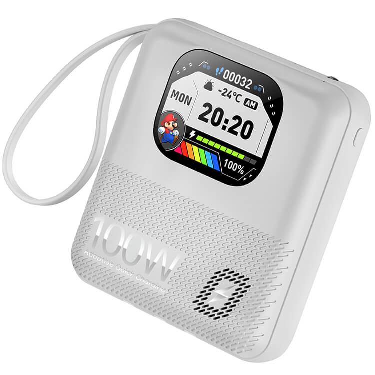 3 en 1 : Montre Connectée, Power Bank et Haut-Parleur avec Appels Bluetooth HD