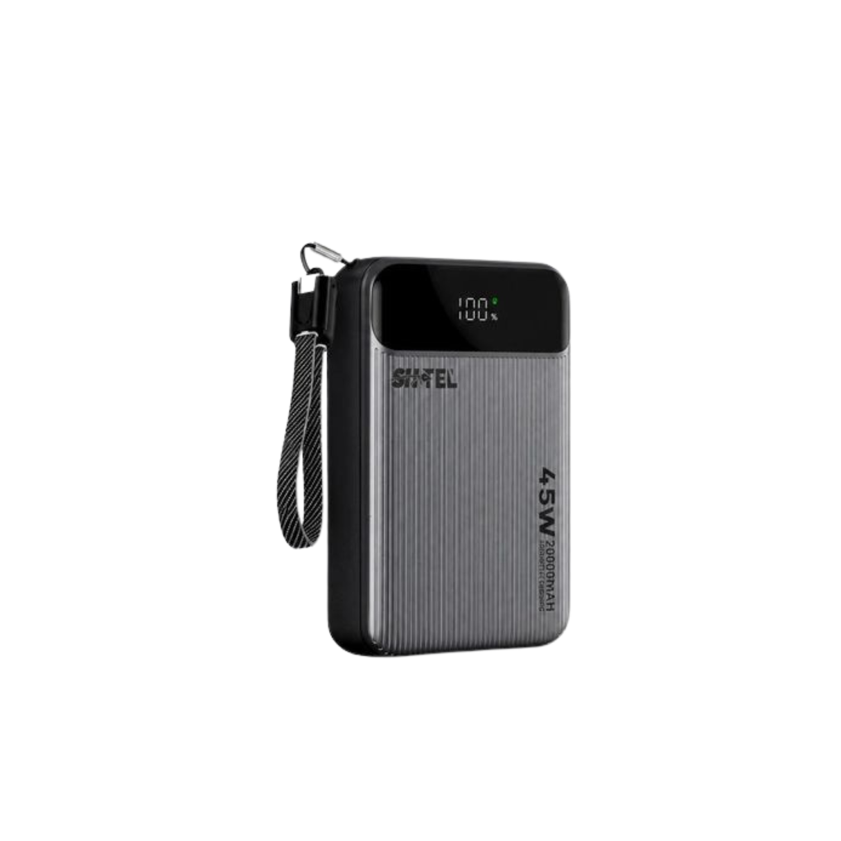 Power Bank Shtel 20000mAh 45W avec Câble Type-C Intégré