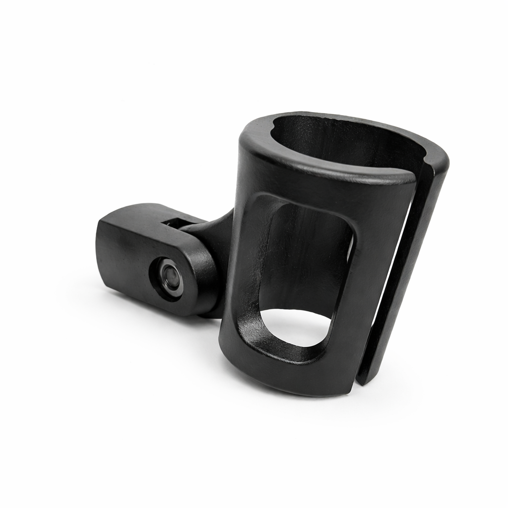 Pince micro orientable universelle pour pied de microphone