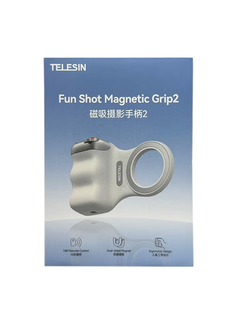 Poignée Magnétique TELESIN Fun Shot Grip 2 : Grip Photo Bluetooth