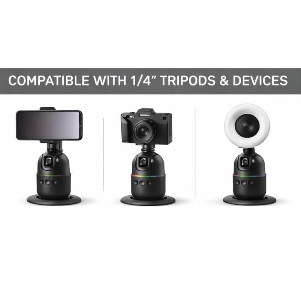 Support Smartphone P03 avec Suivi Automatique du Visage à 360°