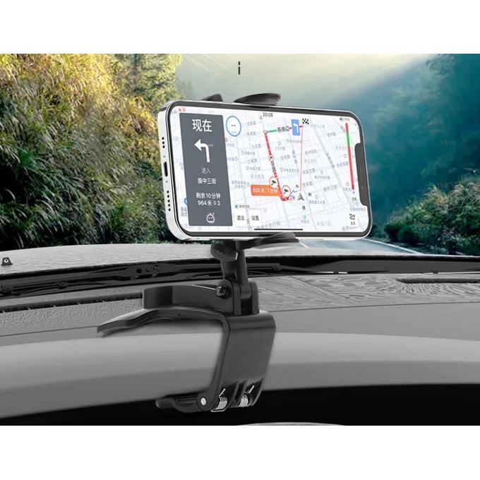 Support Téléphone Voiture Magnétique 360° à Ventouse