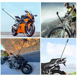 Perche à Selfie en Alliage d'Aluminium 1m25 – Compatible Insta360, GoPro, Moto & Vélo
