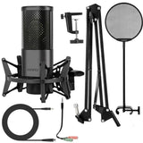 Microphone Studio Yanmai X2 MICPRO Condensateur 3.5mm avec Kit Complet – Noir