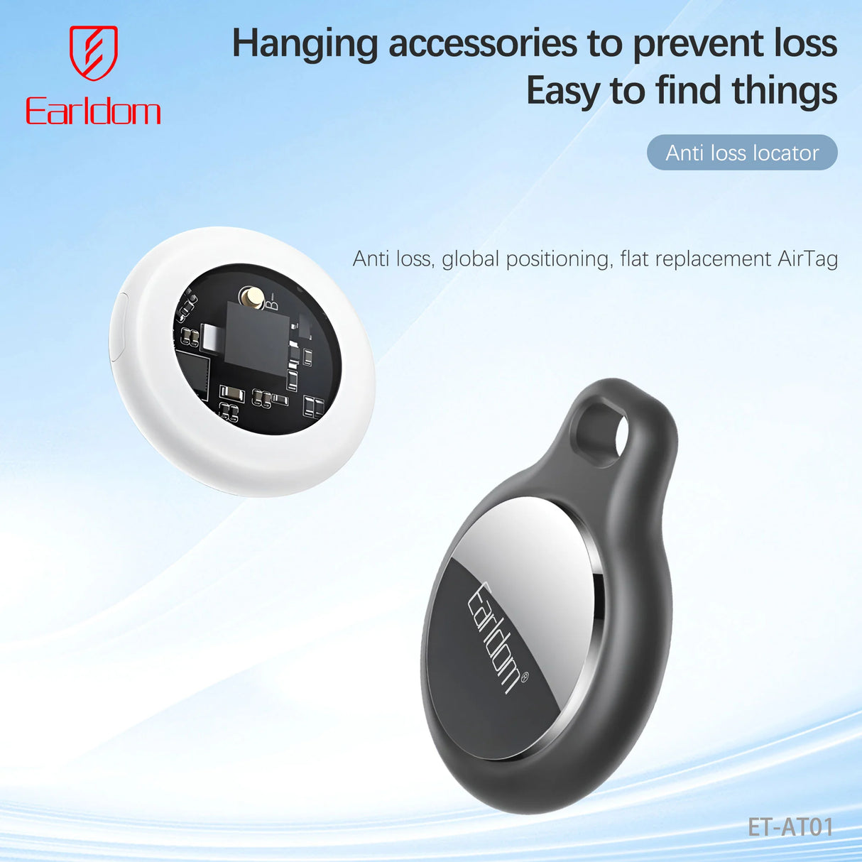 Localisateur intelligent Earldom ET-AT01 compatible Apple Find My