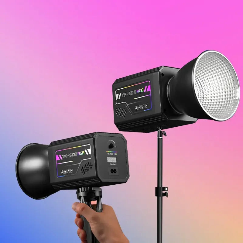 Lumière Photo Portative YM-S100 LED RGB COB 3200K–6500K