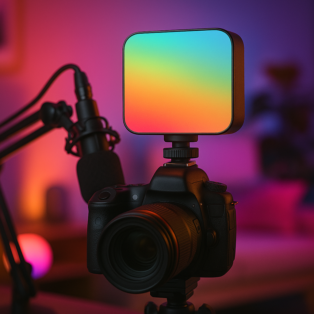 Lampe LED MJ-88 RGB – Lumière de remplissage pour photo et streaming