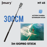 Perche Télescopique 3 m Fibre de Carbone Jmary MT-65