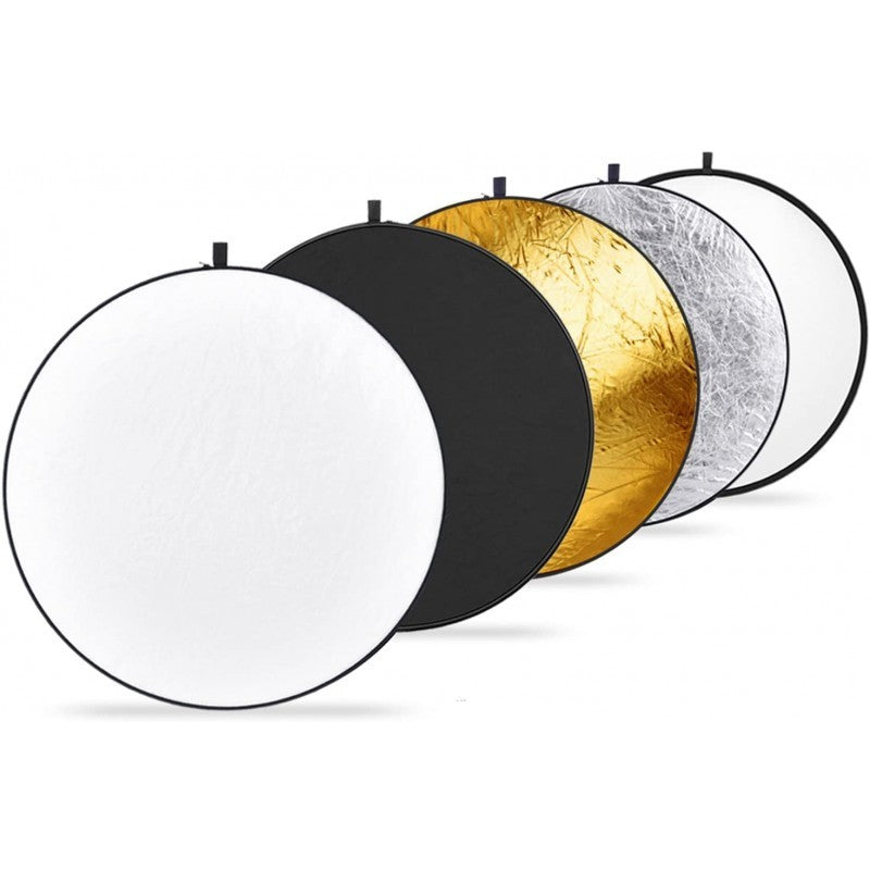 Réflecteur Rond 5 en 1 - Multi-fonctions 110 cm, Lumière et Diffusion