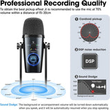 Microphone USB Type-C Professionnel pour PC et Smartphone