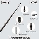 Perche Télescopique 3 m Fibre de Carbone Jmary MT-65
