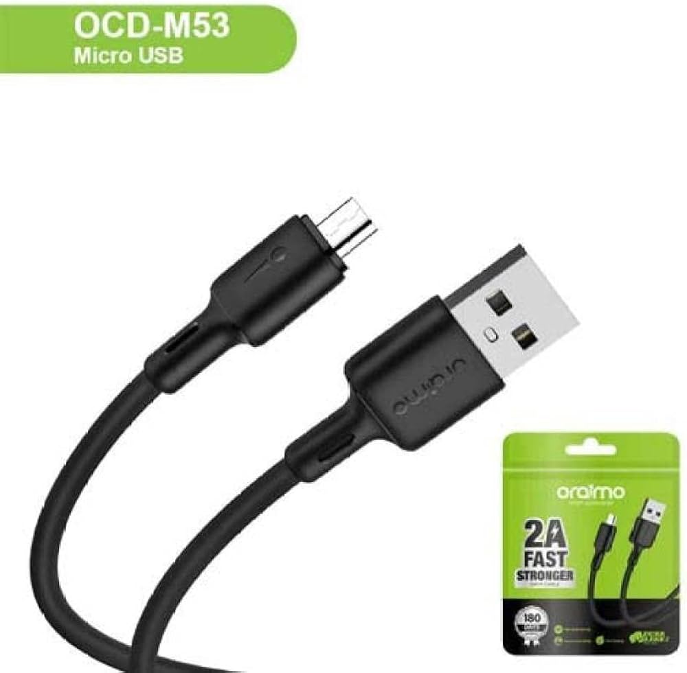 Oraimo Câble Micro USB Duraline 2 OCD-M53 – Charge Rapide et Haute Résistance