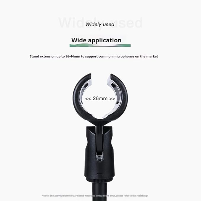 Pied de microphone de bureau réglable en métal