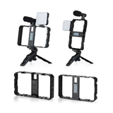 Kit Vlogging AY-49X avec Cage, Micro, Lumière LED et Télécommande Bluetooth