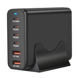 Chargeur GaN 200W Multiport 6 Ports (4 USB-C + 2 USB-A) – Charge Rapide PD 3.0