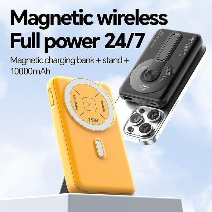 Compare Power Bank Magnétique Sans 10000mAh 22.5W avec Charge Sans Fil Magnétique et Câble Intégré USB-C & Lightning Price Compare Power Bank Magnétique Sans 10000mAh 22.5W avec Charge Sans Fil Magnétique et Câble Intégré USB-C & Lightning Price