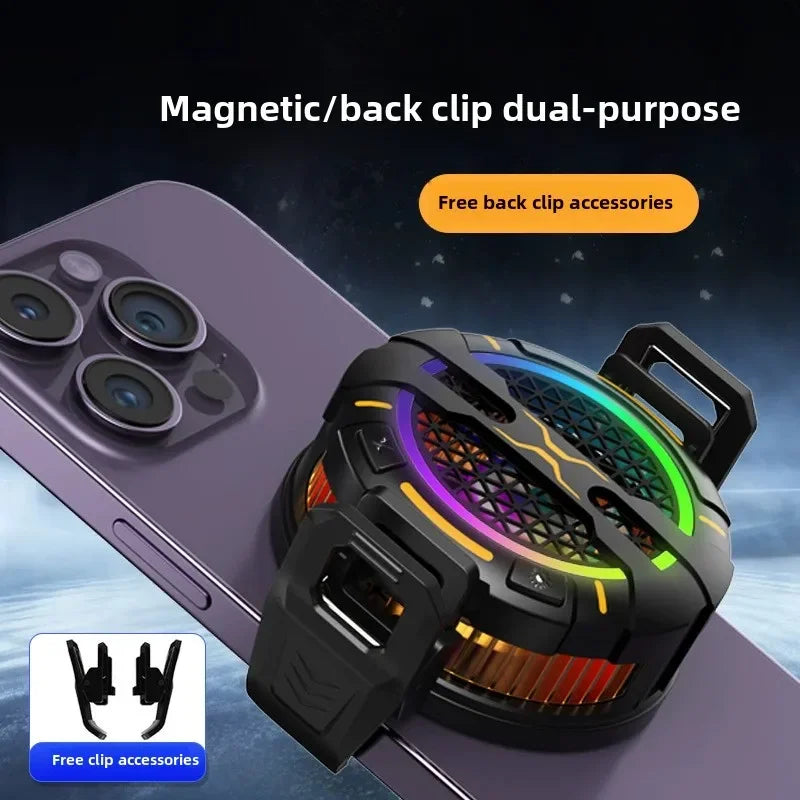 Refroidisseur de Téléphone Magnétique K15 – 15W avec Lumière RGB