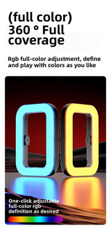 Ring Light Rectangulaire RGB 20W Rechargeable 3600mAh