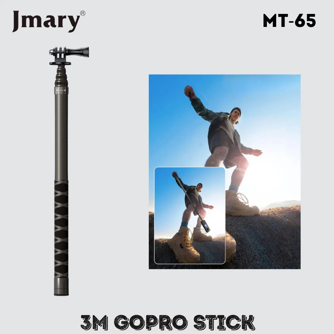 Perche Télescopique 3 m Fibre de Carbone Jmary MT-65