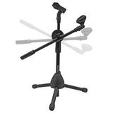 Support Micro de Bureau Réglable avec Bras Articulé – Trépied Stable