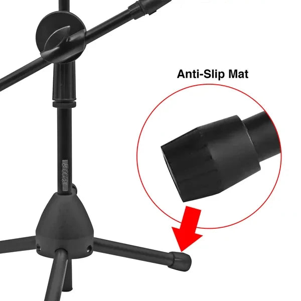 Support Micro de Bureau Réglable avec Bras Articulé – Trépied Stable