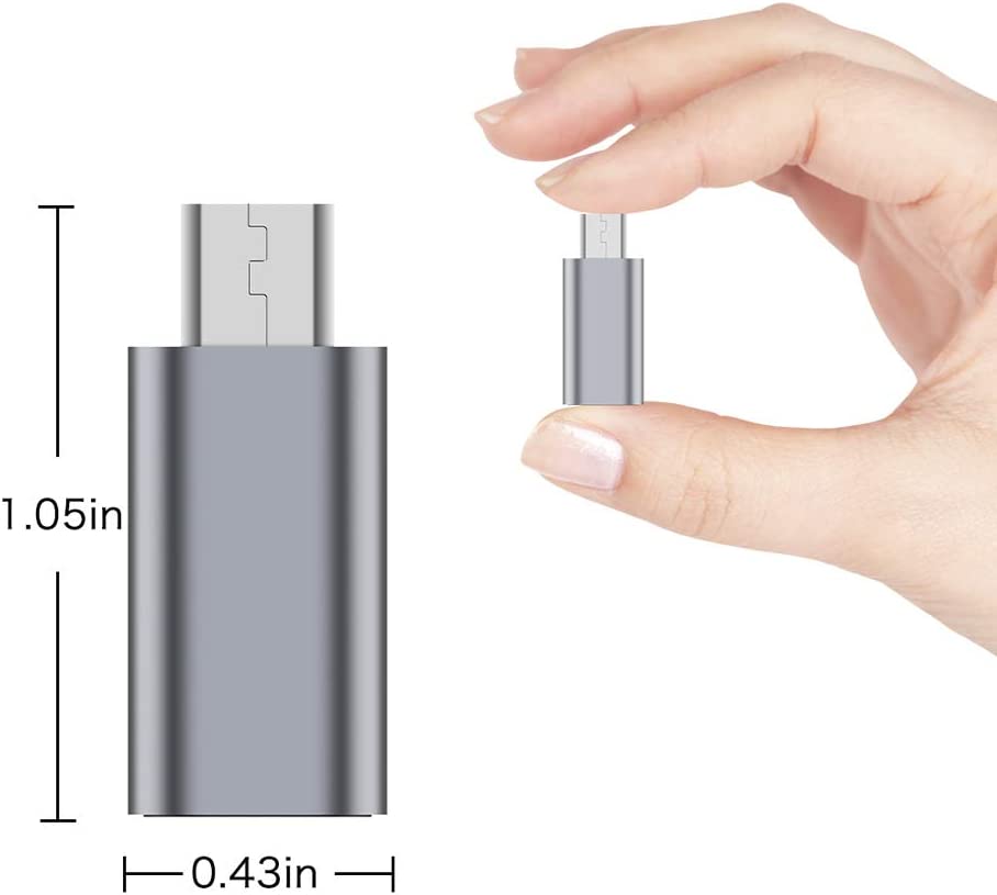 Type C femelle vers micro USB mâle, données et charge