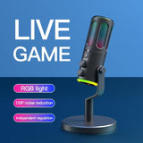 Microphone USB NeePho NP-M01 avec Réduction de Bruit ANC et LED RGB
