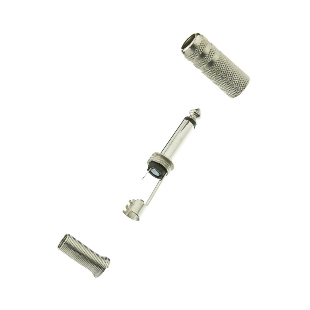 Connecteur TS 6,3mm Mono Mâle avec Ressort – Métal Pro