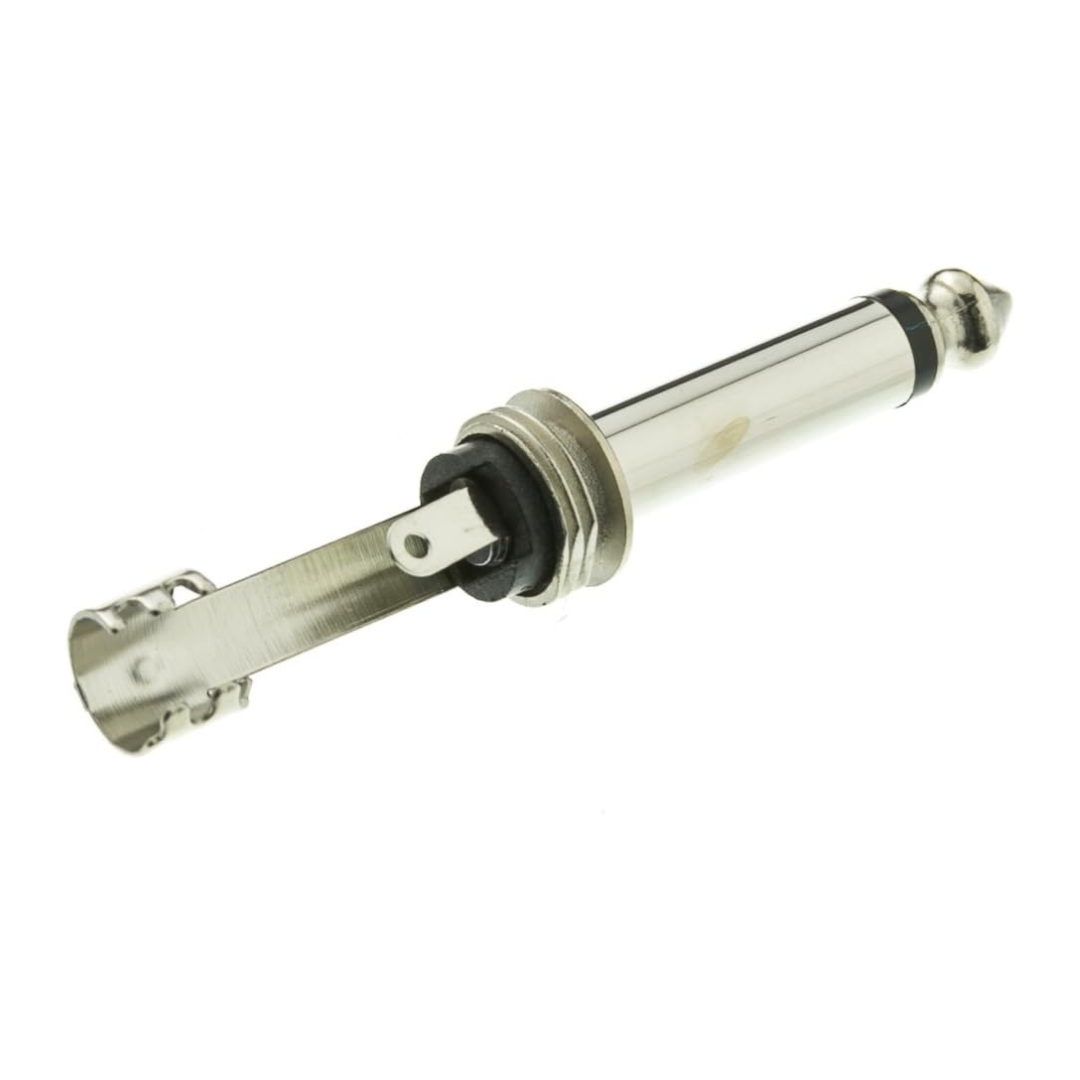 Connecteur TS 6,3mm Mono Mâle avec Ressort – Métal Pro