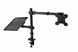 Support Bureau Double Bras pour Écran et Ordinateur Portable
