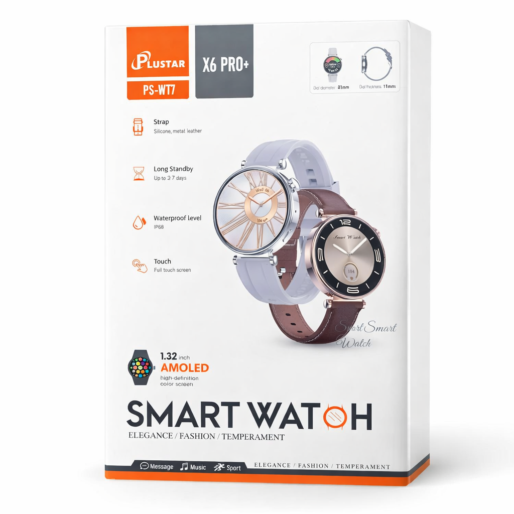 Montre Connectée PlusTar PS-WT7 IP68 AMOLED 1.32"