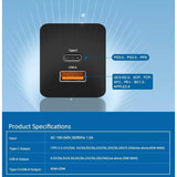 Chargeur Rapide GaN 65W USB-C PD pour Smartphone et Ordinateur