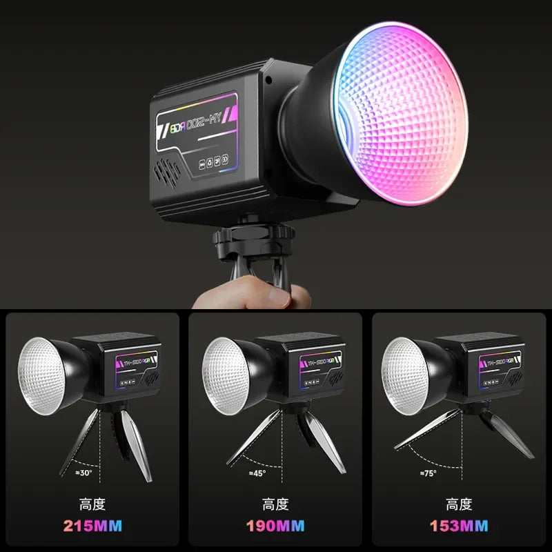 Lumière Photo Portative YM-S100 LED RGB COB 3200K–6500K