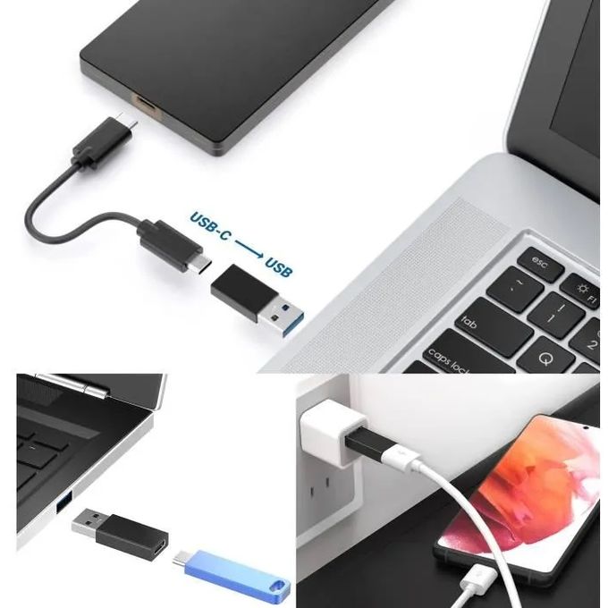 Adaptateur Royal R676 USB-A vers USB-C OTG Charge et Transfert 5Gbps