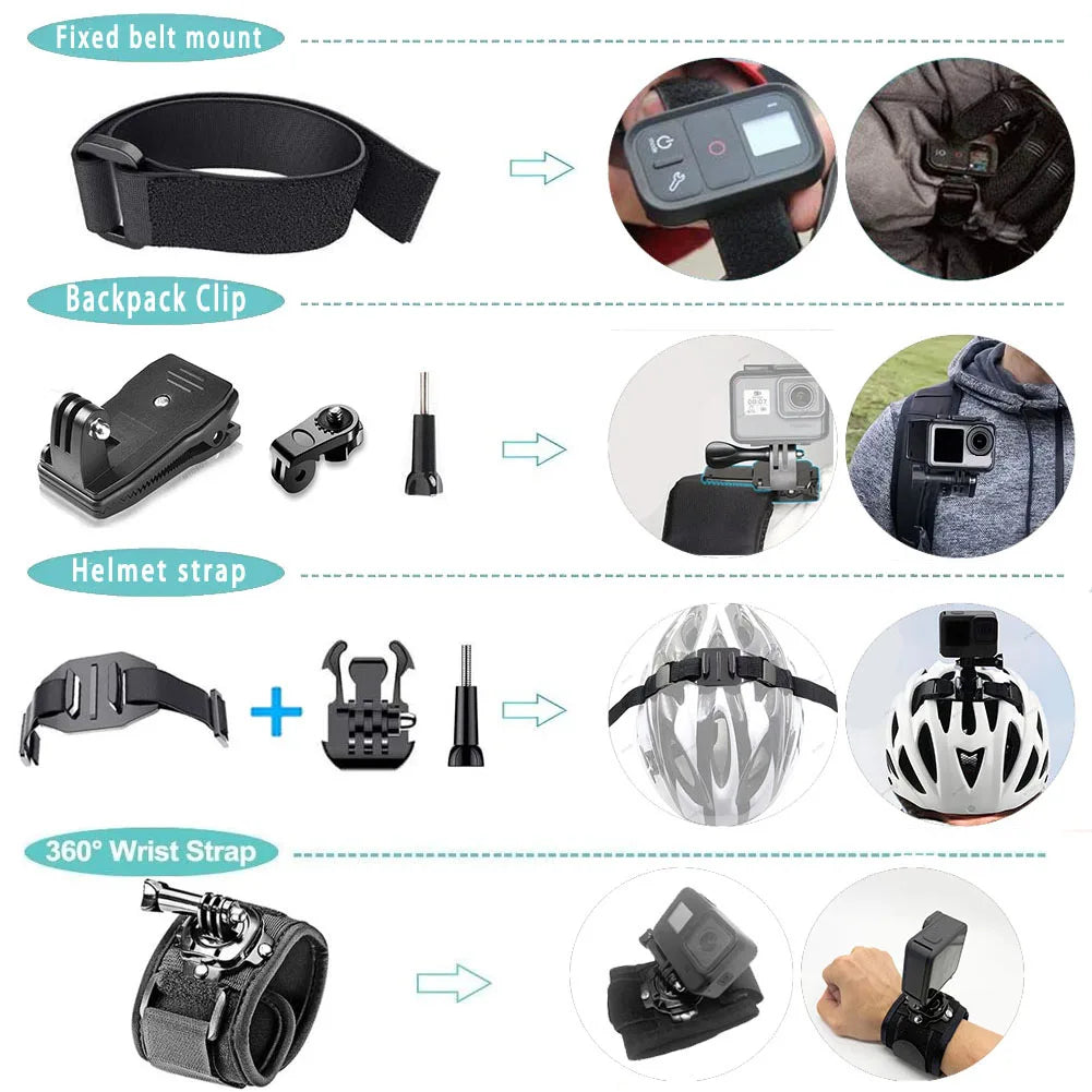 Kit Accessoires Caméra d’Action 50 en 1 Universel