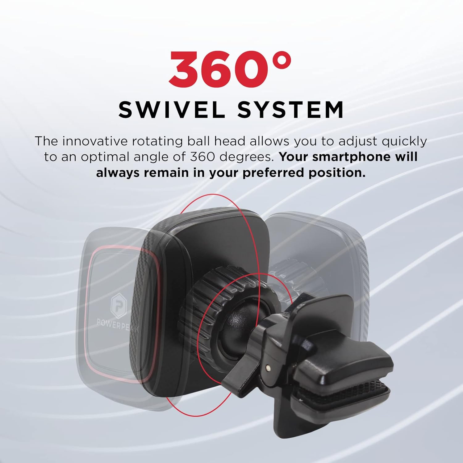 Support Téléphone Magnétique Voiture Rose Avec Strass - Fixation Aération, Rotation 360°, Stable Même Sur Routes